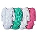 Carter's Baby Girls 4 Pack Long Sleeve Bodysuits (Dots Flowers) (3 Months)