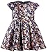 Lilax Little Girls' Shimmer Butterfly Occasion Dress with Belt