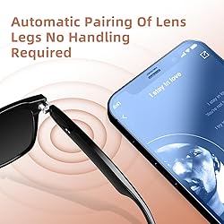 Smart Sunglasses, 5.3 Bluetooth Audio Glasses for