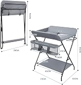 iropro 4-in-1 Baby Changing Table Foldable with Storage 80x60x110 cm view 7