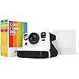 Polaroid Now Gen2 I-Type Instant Film Camera Gift Bundle - Now Gen2 Black and White with Double Pack of Color Film (16 Photos) Bonus White Small Photo Album (6440)