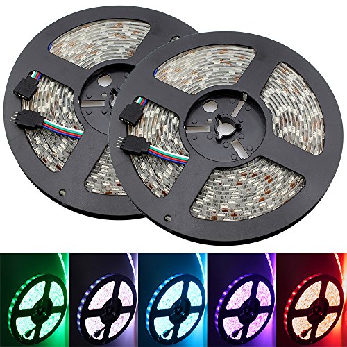 IWISHLIGHT 10M 32.8Ft SMD5050 Water-Proof IP67 RGB Color Changing Flexible Decoration LED Strip Lighting for Outdoors,Gardens,Homes,Christmas Season and Party