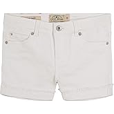 Lucky Brand Girls Cuffed Jean Shorts, Stretch Denim with 5 Pockets, Mid to High Rise Waist
