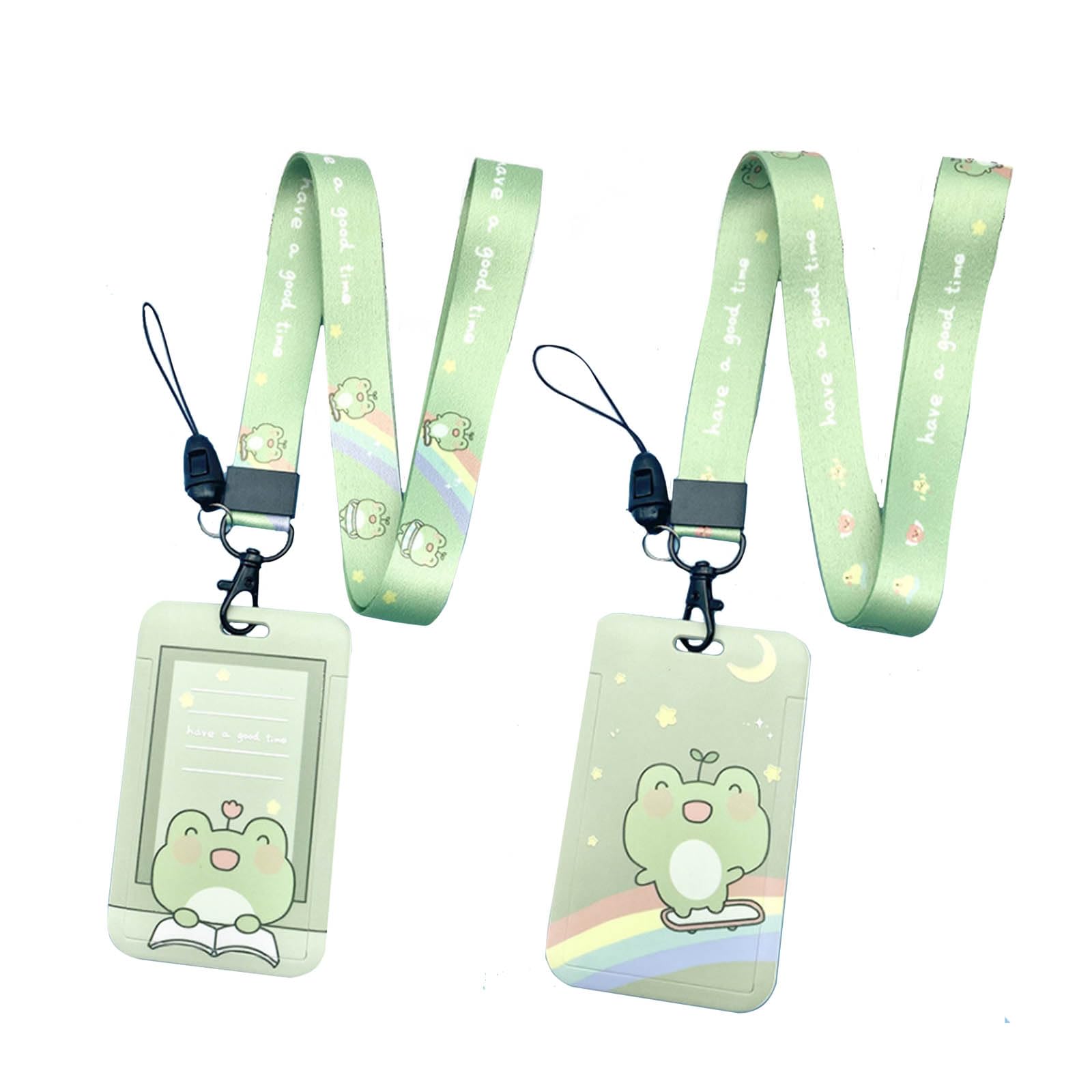 2p frog card holder is suitable for storing various documents. Animated card holders are cute, beautiful and durable to protect our ID cards.