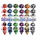 KUUQA DND Dice Set Dungeons and Dragons MTG RPG Polyhedral Dice Set with Pouches 7 x 6 (42 Pieces)