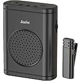 Jkoailiwi Voice Amplifier with Clip-On Wireless Lapel Mic, [Bluetooth 5.3] Teacher Microphone for Classroom, Portable Wireless Mini Megaphone Speaker PA System for Elderly/Yoga/Public Events/Tours