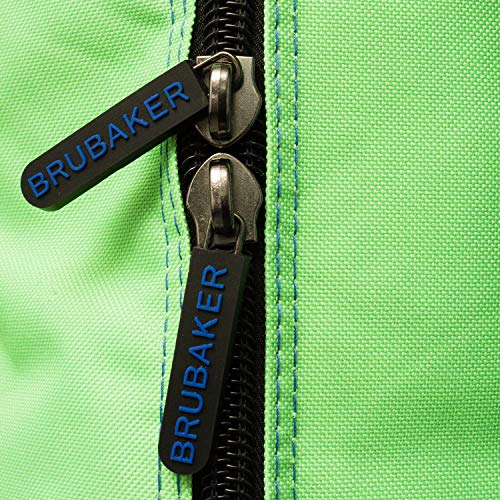 BRUBAKER Combo Ski Bag and Boot Bag for 1 Pair of Skis, Poles, Boots, Helmet & Gear - 170 cm (66 7/8") - Green/Blue - Thumbnail 7