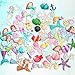 Kwartz 60 Pieces Slime Charms Cute Set with Mixed Mermaid Tail,Unicorn,Starfish and Animals Resin Flatback Slime Beads for Kids and Adults Craft Making,Ornament Scrapbook DIY Crafts