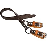 Weaver Arborist Replacement Climber Straps, Leather Reinforced | 26" Pre-Cut, Pre-Punched Design, Riveted Webbing, Resists Fraying and Supports Long-Lasting Performance, Yellow
