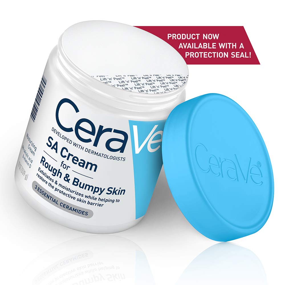 Cerave SA Cream | 19 oz | Renewing Salicylic Acid Body Cream for Rough & Bumpy Skin | Fragrance Free: Beauty