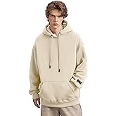 TURLAT Mens Hoodie Heavyweight Fleece Hoodie Sweatshirt for Men Oversized Pullover Hoodie with Pocket Causal Sportswear