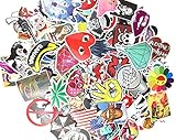 Evinis - (Pack of 200) Random Cool Music Film Vinyl Skateboard Guitar Travel Case Sticker Lot Pack Decals