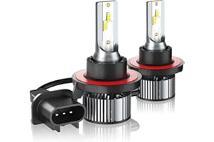 XWQHJW LED Headlight Bulbs Compatible for Ford F150 F250 F350 2004 -2008 2009 2010 2011 2012 2013 2014, 9008/H13 High Low Beam Light Bulbs Replacement Halogen, 6000K White, Plug and Play, Pack of 2