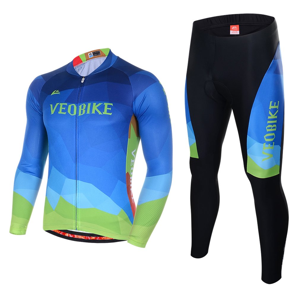 Asvert Malliot de Ciclismo Hombre con D Cojín Especial Ropa de Bicicleta