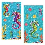 Decorative Matches, set of 2 matchboxes, Seahorse Ocean