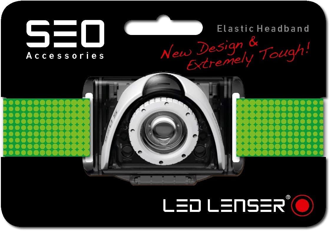 Ledlenser SEO Headband for B3, B5R, SEO3/5/7R, 0373 - Green, Hang Pack