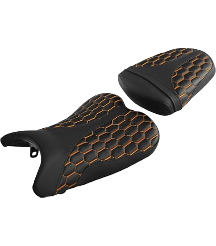 KMWSHAN Posto a Sedere Sedile Passeggero E Conducente Moto per Suzuki GSX-R 1000 GSXR1000 2007-2008 KMWSHAN Posto a Sedere Sedile Passeggero E Conducente Moto per Suzuki GSX-R 1000 GSXR1000 2007-2008