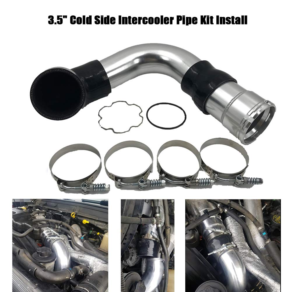 Mua 3.5" Cold Side Intercooler Pipe & Boot Upgrade Kit Fit for Ford 6