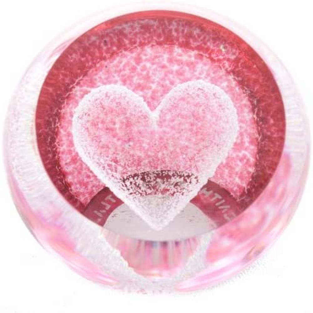 Caithness Glass Ruby Heart Paperweight | Handcrafted Glass Paperweight | Made in Scotland | Gift or Collectable