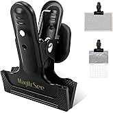 2 Pcs Heavy Duty Magnetic Clips with 1.5 Inch Mouth Opening - Securely Grip Flags, Backdrop Blueprints, Calendars,Tools - Ideal for Artists, Photography Shooting Studios, Worksite, Offices, Tool Carts