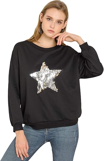 sequin star sweatshirt
