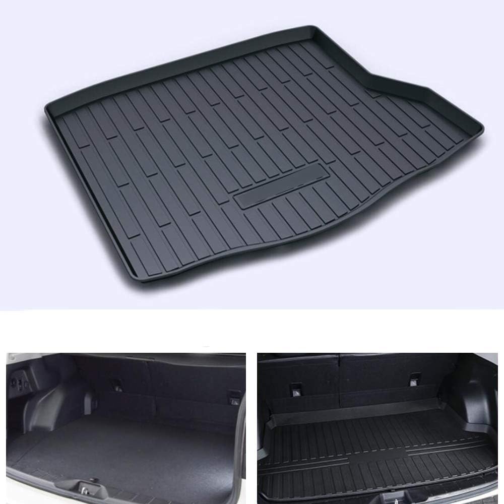 Car Black Rubber Mat Car Pad Liner Cargo Mat Tray Trunk Floor Protect Mat Compatible for Mitsubishi ASX 2011-2021