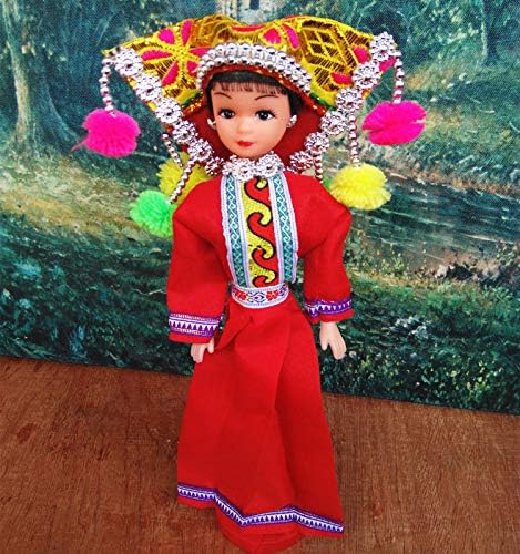 Amazon Co Jp ヒートレース 10 62インチ 27cm 中国伝統民族 ミニノリティ人形 女の子 フィギュア コレクター品 ホーム キッチン