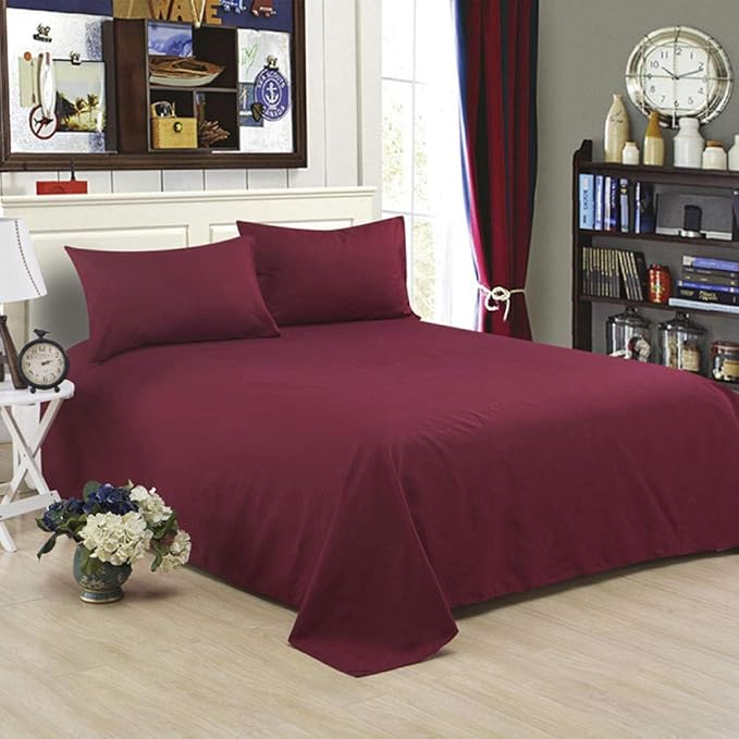 zlzty Bedding Sheet Home textile Printing Solid Color Flat Sheets