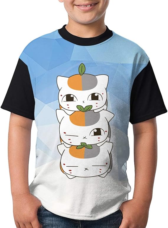 Amazon Co Jp Tシャツ キッズ ニャンコ先生 猫 アニメ 半袖 トップス 子供服 夏服 男の子 女の子 服 ファッション小物