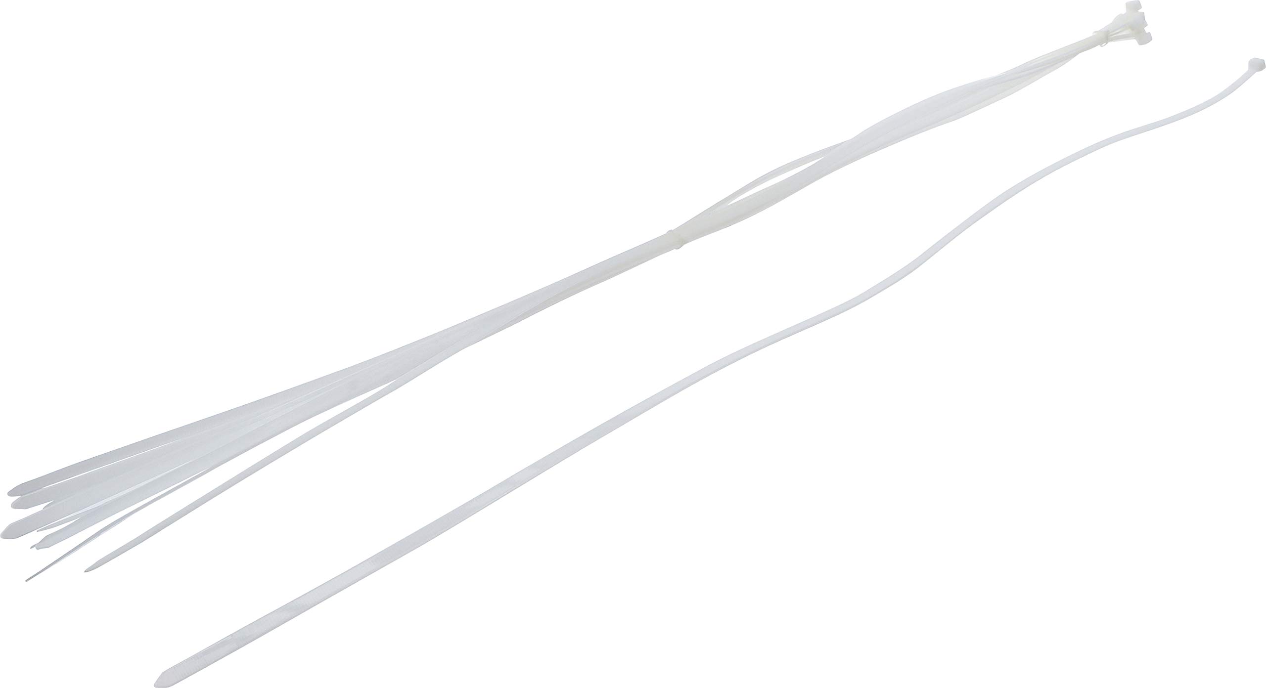 BGS Diy 80779 | Cable Tie Assortment | white | 8.0 x 1000 mm | 10 pcs.