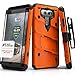 LG V20 Case, Zizo [Bolt Series] with FREE [LG V20 Screen Protector] Kickstand [12 ft. Military Grade Drop Tested] Holster Belt Clip - Case for LG V20
