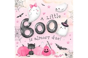 A Little Boo Is Almost Due Baby Shower Guest Book: Sign-In with Wishes for Newborn, Advice for Parents & Gift Log | Girl Ghost Pink Halloween Theme