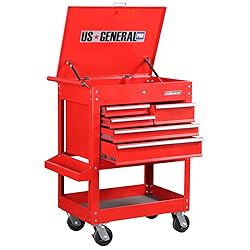 30 in. 5 Drawer 704 lb. Capacity Glossy Red Tool