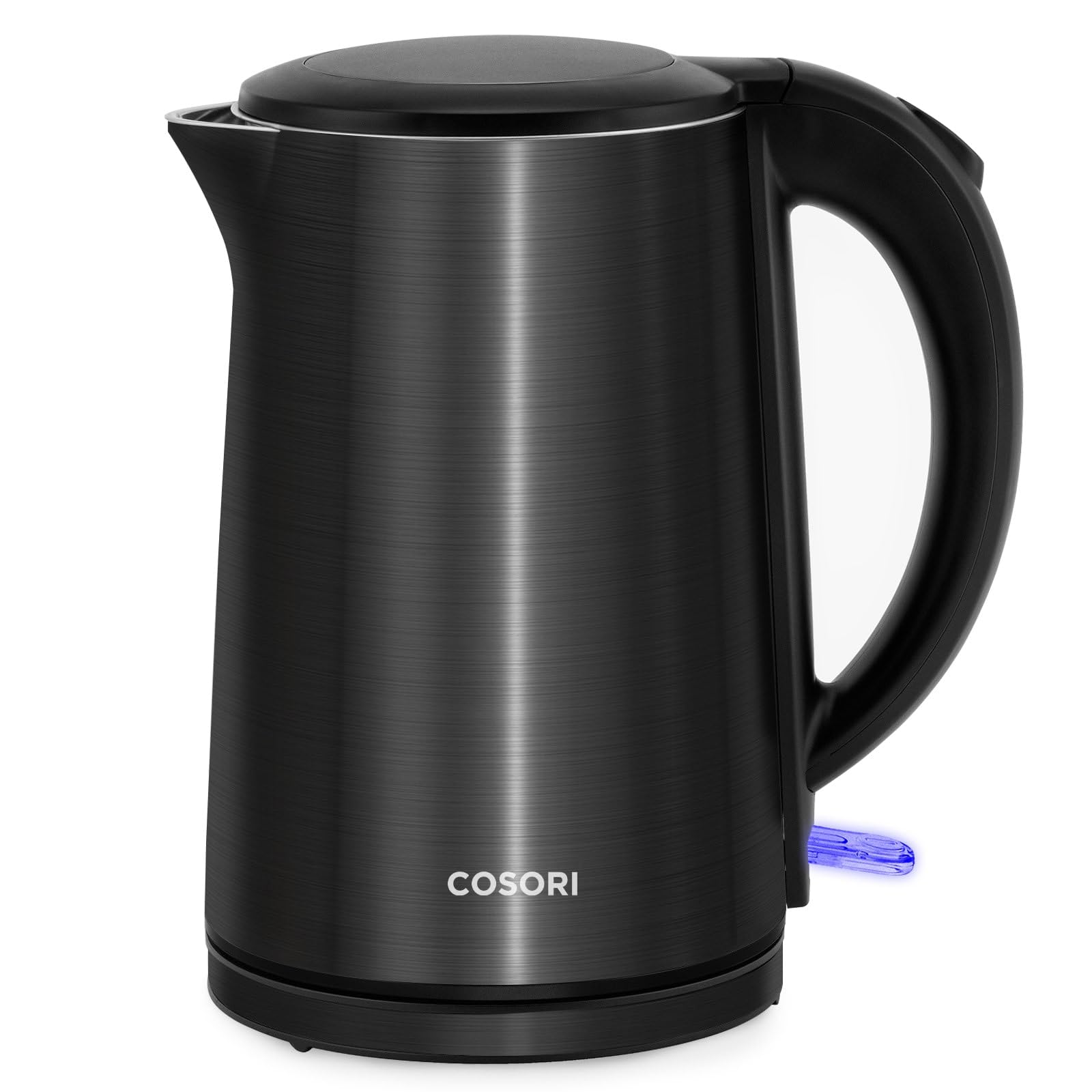 COSORI Electric Kettle, Cool-Touch Double Wall Stainless Steel Insulated, Automatic Shut Off & Boil-Dry Protection, Durable Tea Kettle Boiler & Heater, 1.5L/1500W, Black