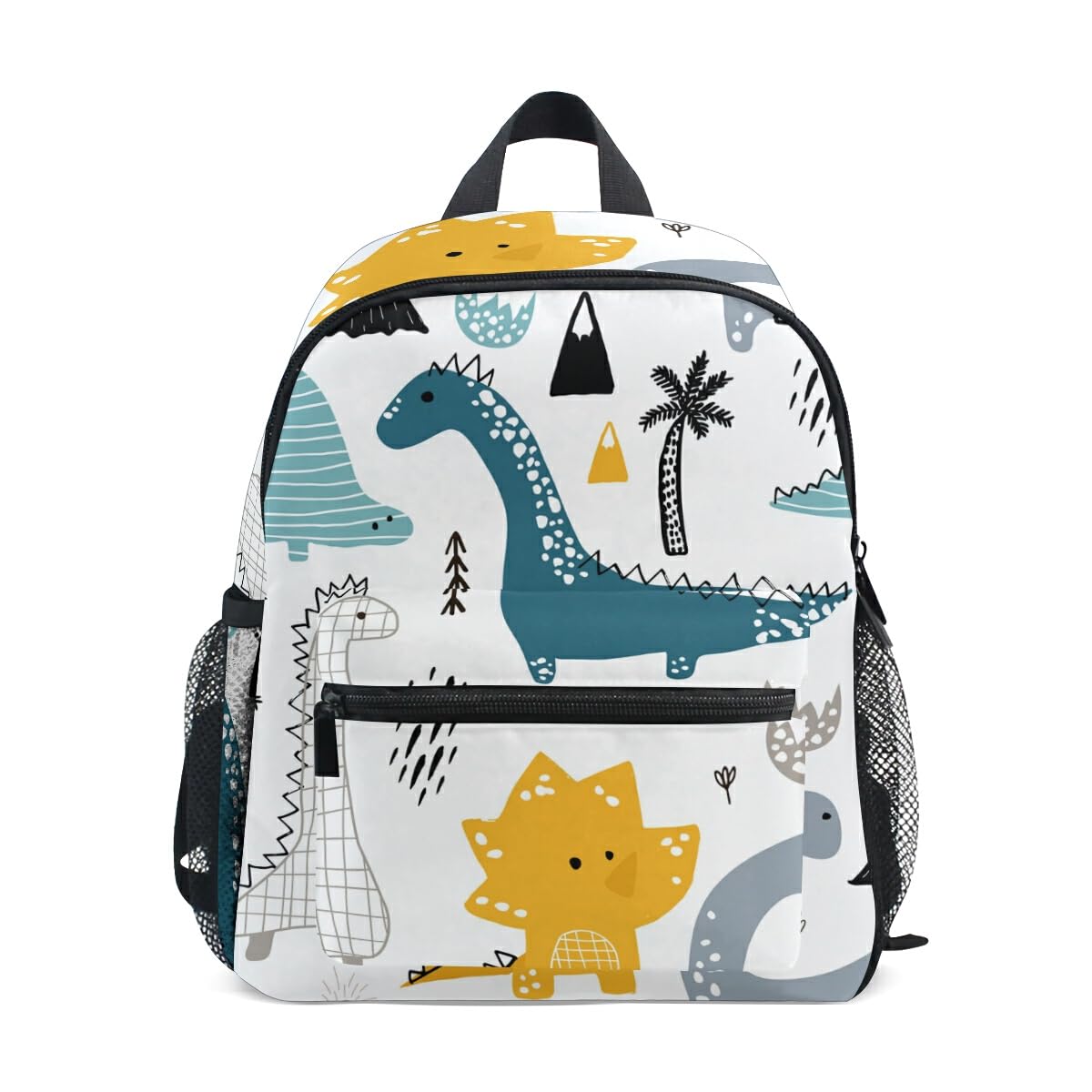 Children's Backpack, Kids Schoolbag Cartoon Animals Cute Dinosaur Students Bookbag for Boys Girls, Chest Strap
