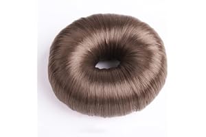 Magic Hair Donut Bun Maker for Women 6 Colors Professional Styling Tool Fiber Material 4 Sizes Hair Ring Curler(12-45g)