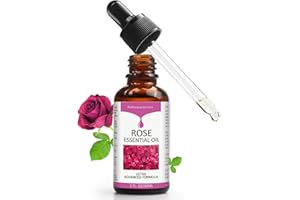 SOLOTREE Rose Essential Oil, Face Moisturizer Oil, Face Essential Oils for Women, Rose Oil for Face, Skin Care, 1 FL.OZ (30ml)
