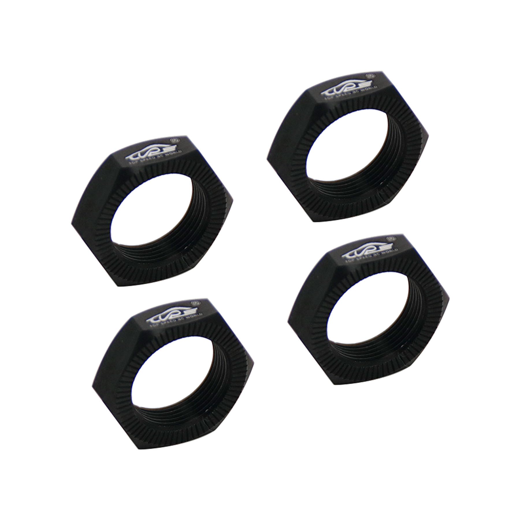 smTSRC RC Car Wheel Nut 24mm Kit For 1/5 HPI ROVAN BAJA 5B RC CAR Parts TOP SPEED RC WORLD (Black)