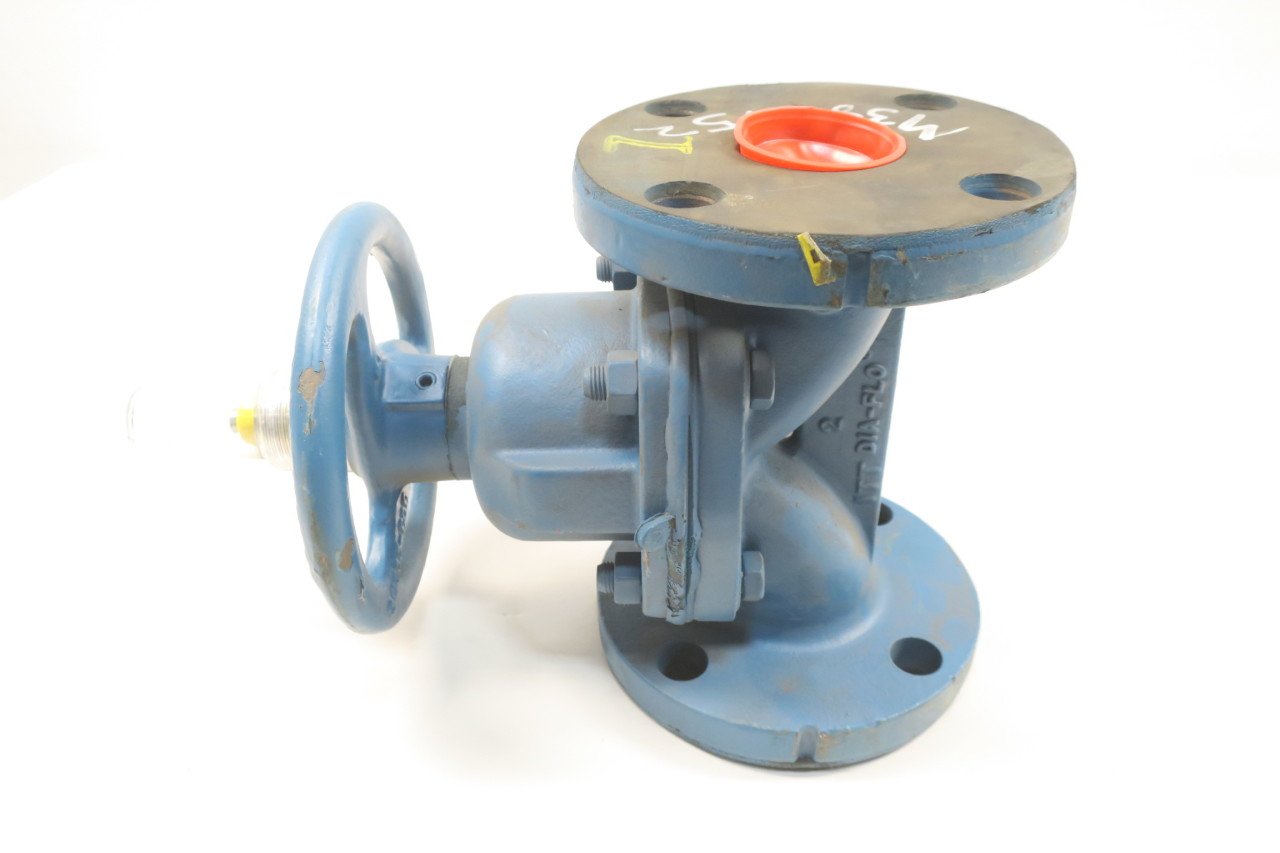 ITT 22501M903 DIAFLO IRON FLANGED 2IN DIAPHRAGM VALVE D584145 on