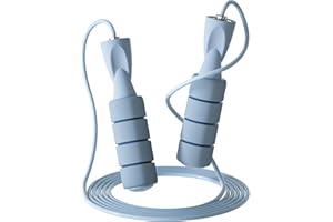 OVICX Jump Ropes for Fitness for Women Men and Kids,Tangle-Free Adjustable Skipping Ropes Workout with Ball Bearings and Memory Foam Handles