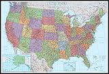 Swiftmaps United States, USA US Decorator Wall Map Poster Mural (76x120 Wallpaper) by