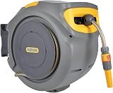 HOZELOCK Auto Reel 30m Wall Mounted Hose Reel with Nozzle Fittings Hose view 4