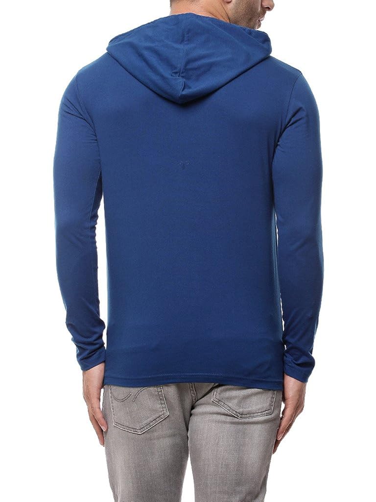 gritstones indigo full sleeve hooded t shirt gsfshd1289ind