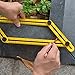 Angle Template Tool, SKYROKU Multi Angle Template Ruler Tool Measures All Angles for Builders Craftsmen Handymen, 2 Pack