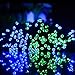 VMANOO Solar Christmas Lights, 72ft 22m 200 LED 8 Modes Solar String Lights for Outdoor, Indoor, Gardens, Homes, Party, Wedding, Xmas Tree Decorations, Waterproof (Blue&Green)