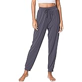 LazyCozy Bamboo Viscose Jogger Pajama Pants for Women Soft Lightweight Knit Sleep Pants with Pockets