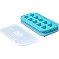 Souper Cubes 2 Tablespoon Freezing Tray with lid, Aqua color, Pack of Two