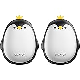Gaiatop Magnetic Hand Warmers Rechargeable 2 Pack, 3 Settings Cute Pocket Penguin, Fast Hot Hands Reusable Portable Electric Heater for Camping Hunting Golf, Stocking Stuffers Gifts for Women Men