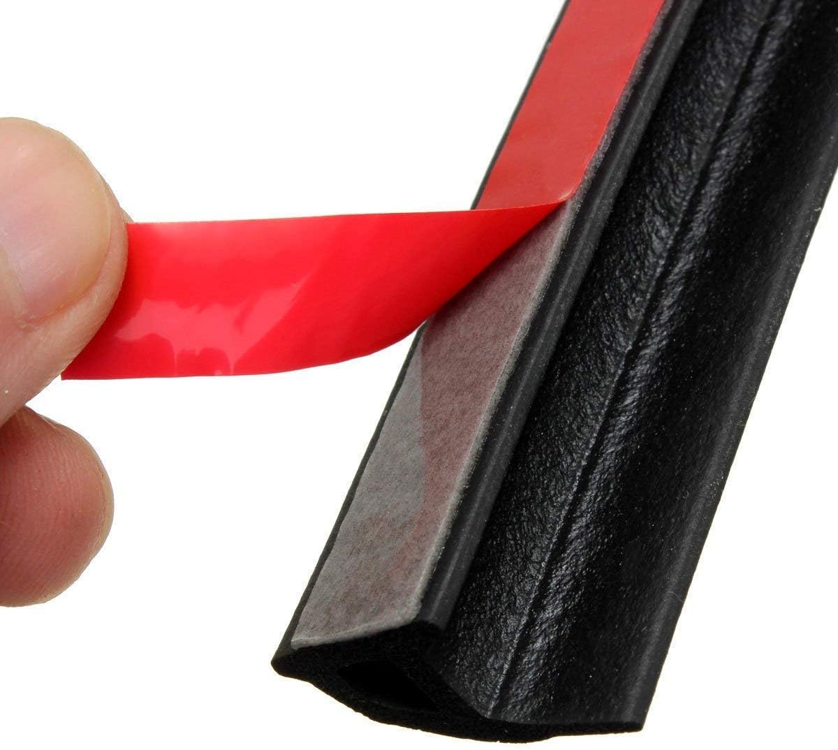 M M SEALS A177-10F Universal P Shape Rubber Seal Weather Strip Hollow Door Window Edge Moulding Trim Decorate Weatherstrip (3 Meter)