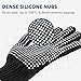 Heat Resistant Glove for Hair Styling, Professional Silicone Non-Slip Heat Resistance Blocking Gloves for Curling, Flat Iron and Curling Wand, Fit All Hand Sizes-2PCS